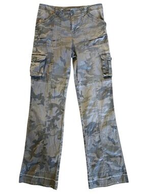 Camo Cargo Pants - Green Gray Camouflage